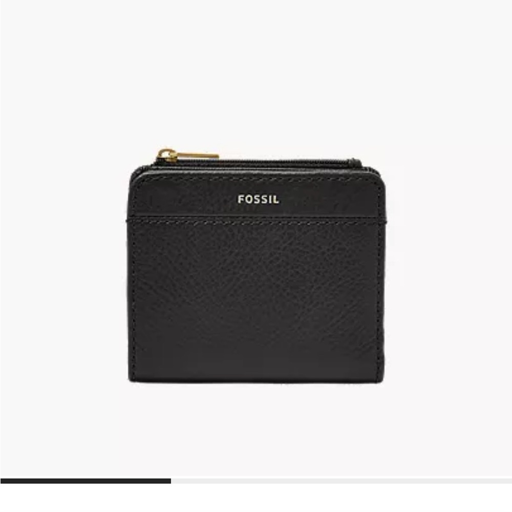 Fossil Black Leather Bifold Wallet
